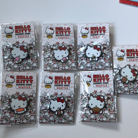 FREE shirt! Hello Kitty Hungry Hunt Seattle pins - Picture 3 of 8